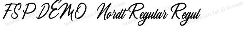 FSP DEMO   Nordt Regular Regular字体转换